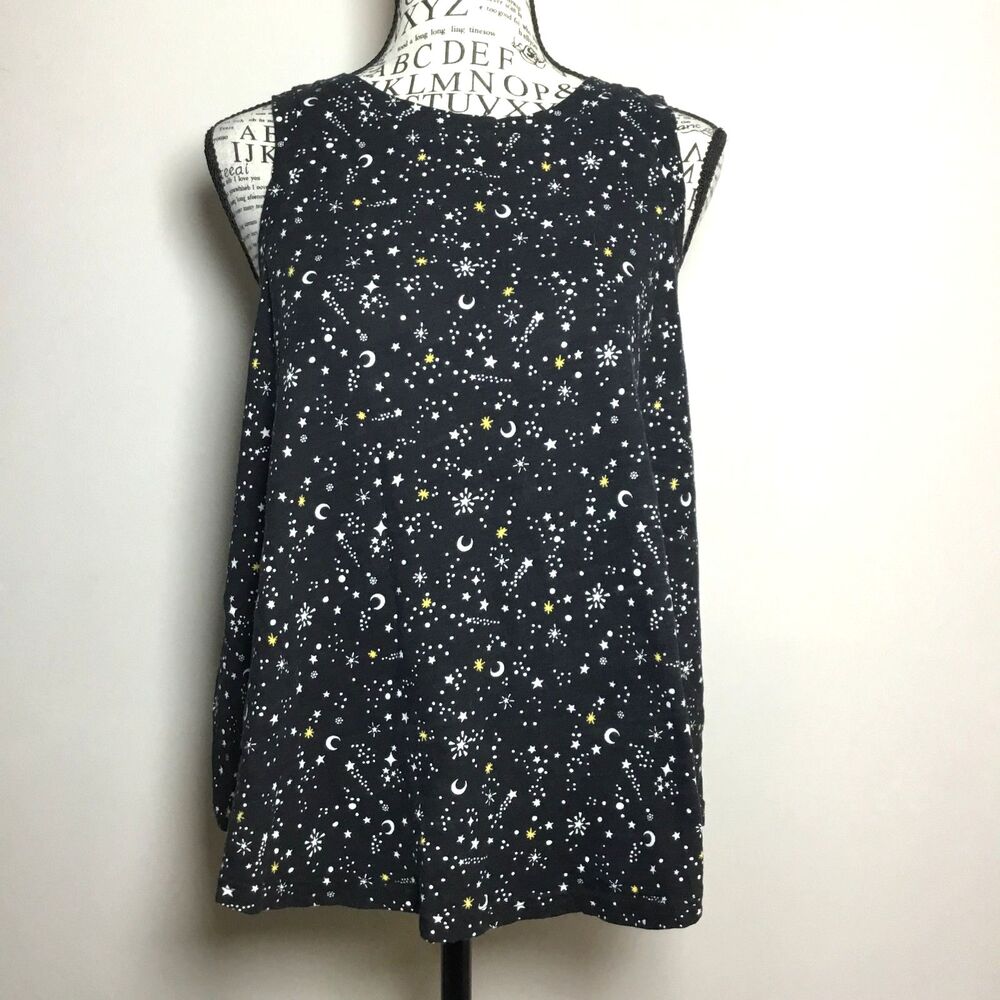 Moon and stars tank Halloween witchy fairycore